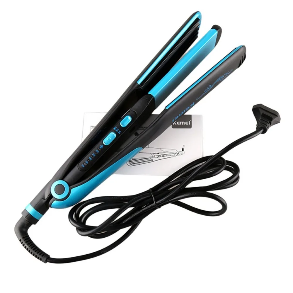 Dual Use Hair Curler Kemei KM 531 Electric Hair Straightening Machine 2 In 1 Hairdressing Tool