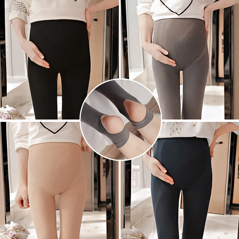 Одежда для беременных Высокие эластичные брюки для беременных женщин высокая талия беременность леггинсы весна осень свободный размер скидка 25