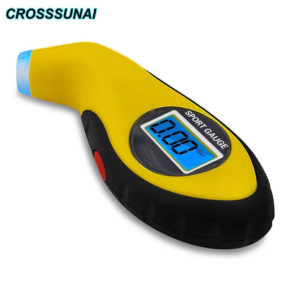 Motorcycle Auto Car Security Diagnostic tool Tire Pressure Monitor Gauge Meter Manometer Barometers Tyre Tester LCD Digital