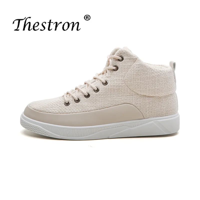 

New Style Men Fashion Casual Shoes Nice Comfortable Men Shoes Loafers White Khaki Flat Lazy Shoes for Male Platform Canvas Shoes