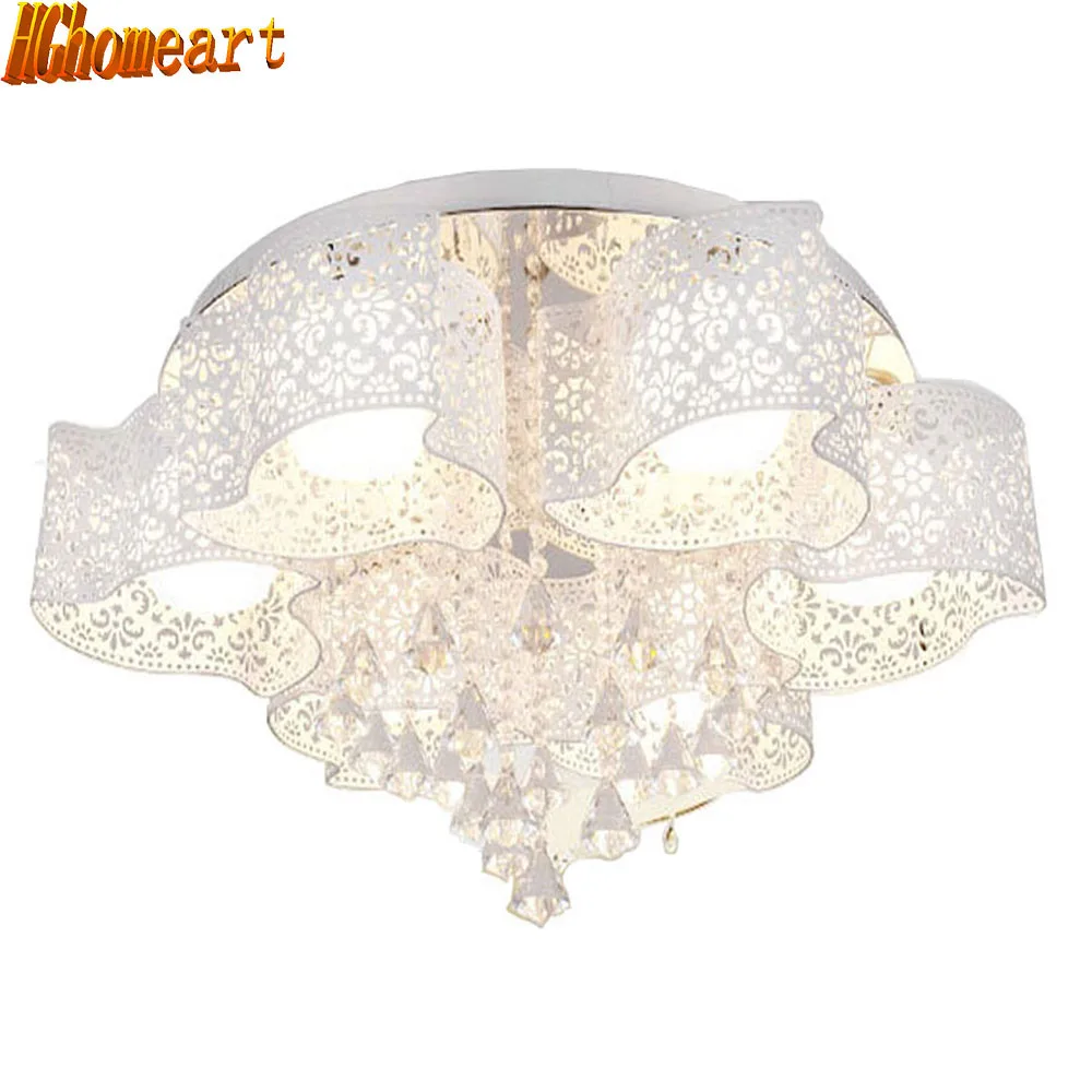 

Modern Children Modern Crystal Ceiling Lamp Led Flush Mount Bedroom Lighting Living Room 110V-220V E27 Chandeliers Ceiling