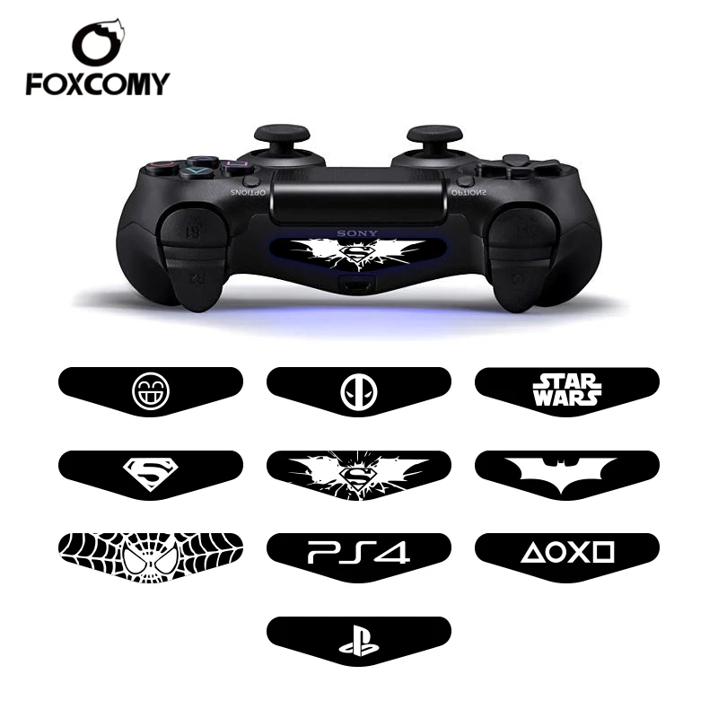 

4pcs/Lot LED PS4 Controller Light sticker bar custom stickers for Playstation Gampad Controller Skin for PS4 controller Duals