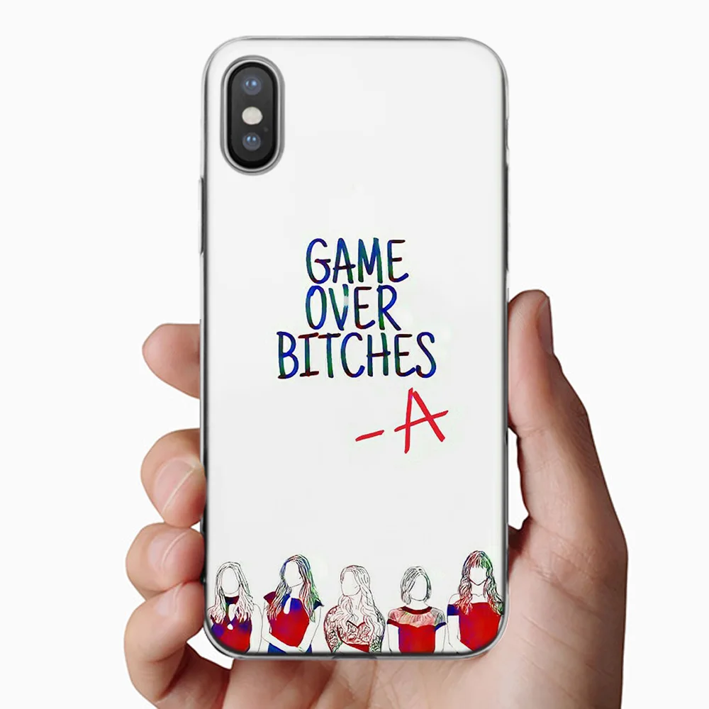 KMUYSL pretty little liars Game Over Bitches TPU Transparent Soft Silicon Case Cover Coque for iPhone X 7 8 6 6s Plus 5 5S SE 5C in Fitted Cases from