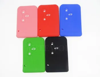 

AUTEWODE Silicone key case fits for Renault Megane 3 button card key cOVER 10PC