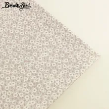 Booksew Cotton Twill Flowers Fabric Sewing Cloth DIY Handmade Baby Kids Dress Bedsheet Quilts Home Patchwork Cushion Tissu