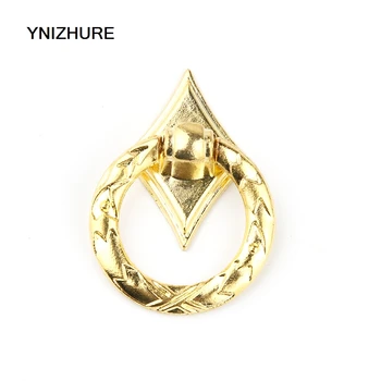 

30PCS 30mm Mini Drop Rings Furniture Drawer Cabinet Knobs Golden Dresser Cupboard Antique wooden jewelry box decoration