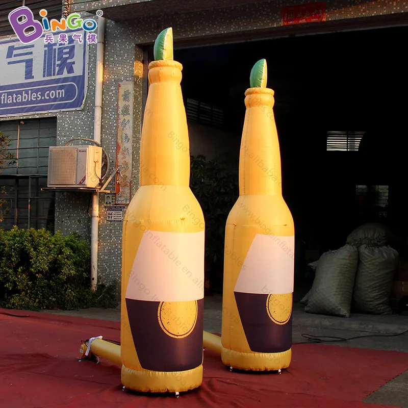 Рекламные 3 м надувная бутылка для лимона рекламы Подгонянный крупного плана