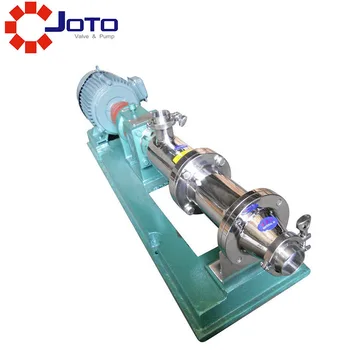 

50hz/60hz 1hp Sanitary G type single screw pump High viscosity colloid pump