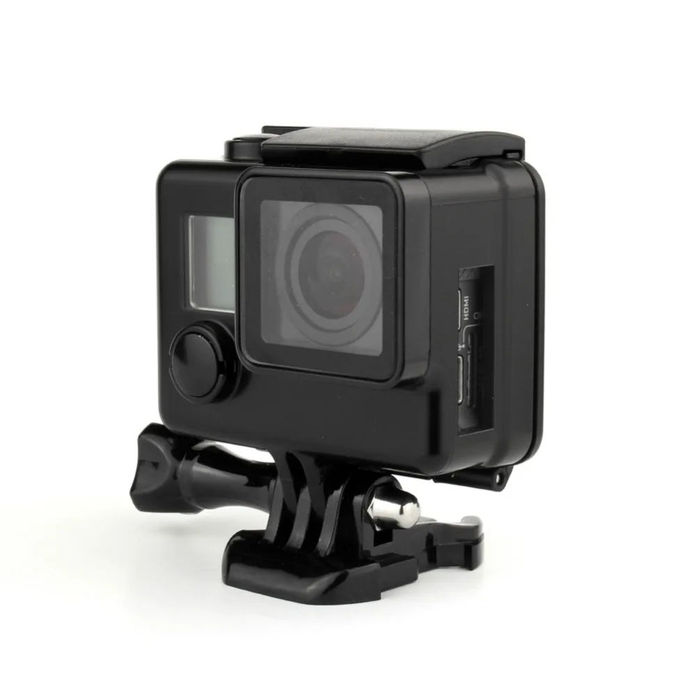 Боковое отверстие плотные Корпус чехол для Gopro Hero 4/3+ Plus с открытыми боками черный скелет Защитная крышка Shell для GoPro Hero 3+/4