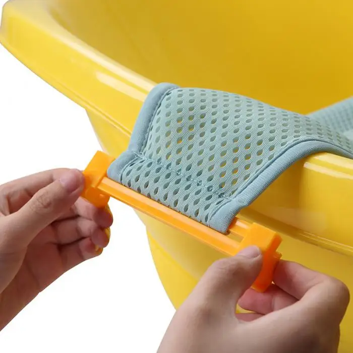 Banho de Malha Bebê Assento Suporte Rede Banho Banheira Cuidados Infantis Chuveiro Ajustável Sling Net M09 8 High Quality Mamãe e Bebê