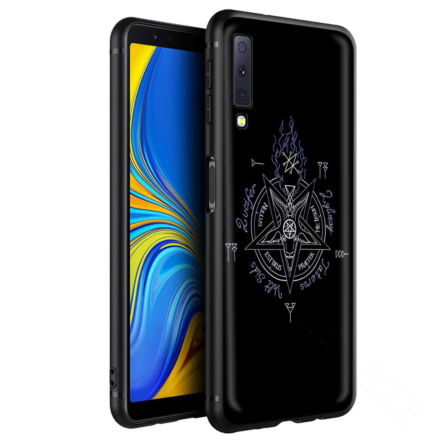 Пентаграмма 666 дьявольский сатанический чехол для Samsung Galaxy S20 S10 S9 S8 S7 S6 Plus Note 9 8 M30 M20
