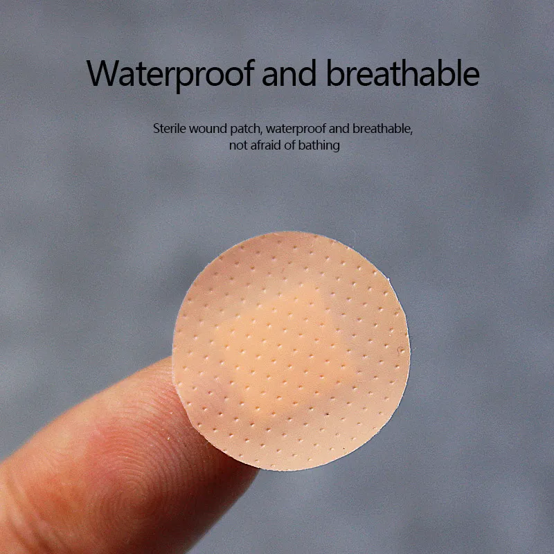100PCs-Waterproof-Breathable-Round-Band-Aid-Adhesive-Bandages-First-aid-kit-For-Children-Kids-Diameter-about