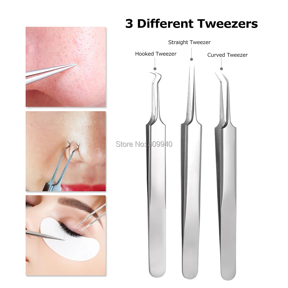 5Pcs-set-Blackhead-Remover-Kit-Double-ended-Facial-Pimple-Acne-Needle-Curved-Clip-Hooked-Comedone-Tweezer (5)