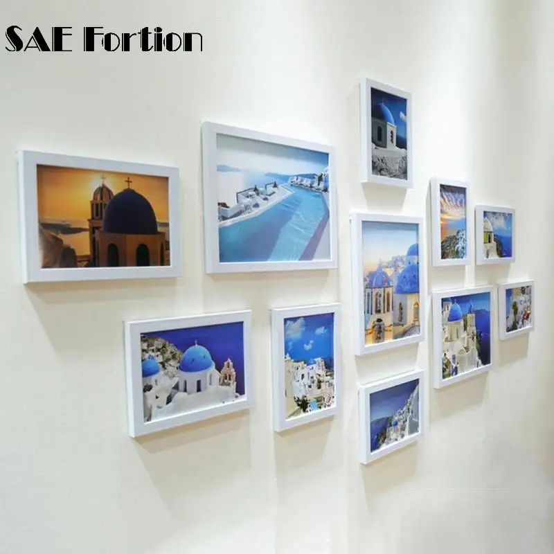 

European Stype Home Design Wedding Love Photo Frame Wall Decoration Wooden Picture Frame Set Wall Photo Frame Set, ZQW2940