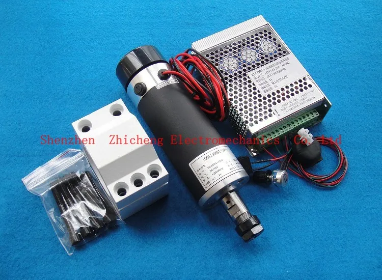 

Spindle 600W 600W DC spindle motor CNC engraving machine spindle motor + ER16 collet engraver air