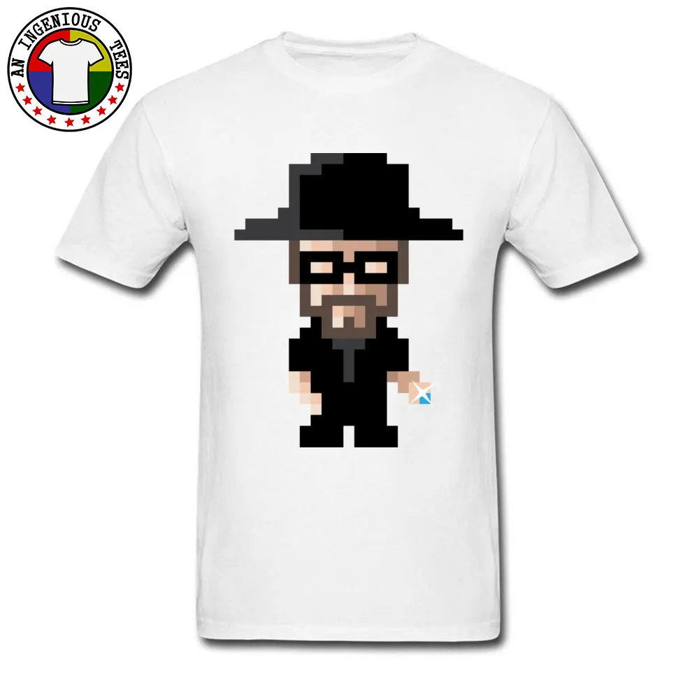 Slim Fit Men T Shirt Crewneck Short Sleeve 100% Cotton Heisenberg 1 T Shirt Leisure Tshirts Wholesale Heisenberg 1  white