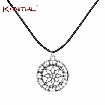Kinitial 1Pcs New Fashion Handmade Antique Nordic CELTIC ARYAN Pendant Necklace Amulet Shield Alatir Necklaces Fashion ewelry