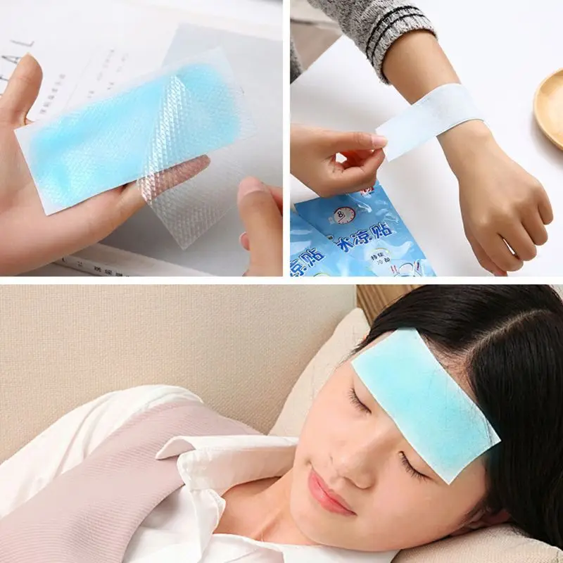 

Adult Health Care Cooling Gel Patch Medical Fever Pad Herbal Pain Relief Paste