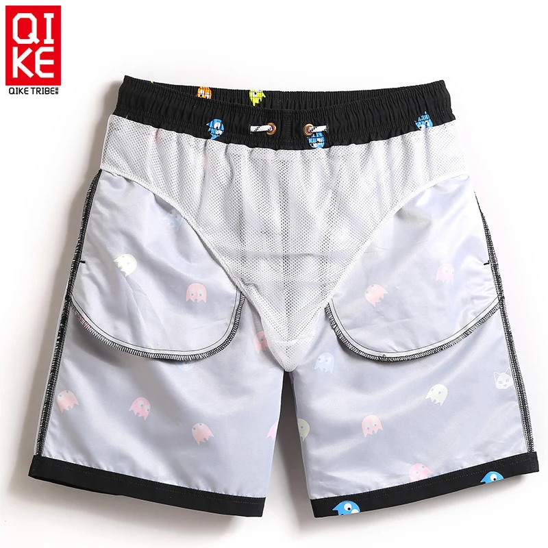 Billige Strand shorts männer bademode liner mesh schweiß badehose siwmsuits sexy schwarz plavky herren badeanzüge quick dry surf bermuda
