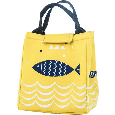 yellow bag Японская безопасная микроволновая печь пшеничная соломенная Ланч-бокс портативный контейнер для обеда ребенку кухонный пищевой контейнер герметичный Ланчбокс столовая посуда - Цвет: yellow bag