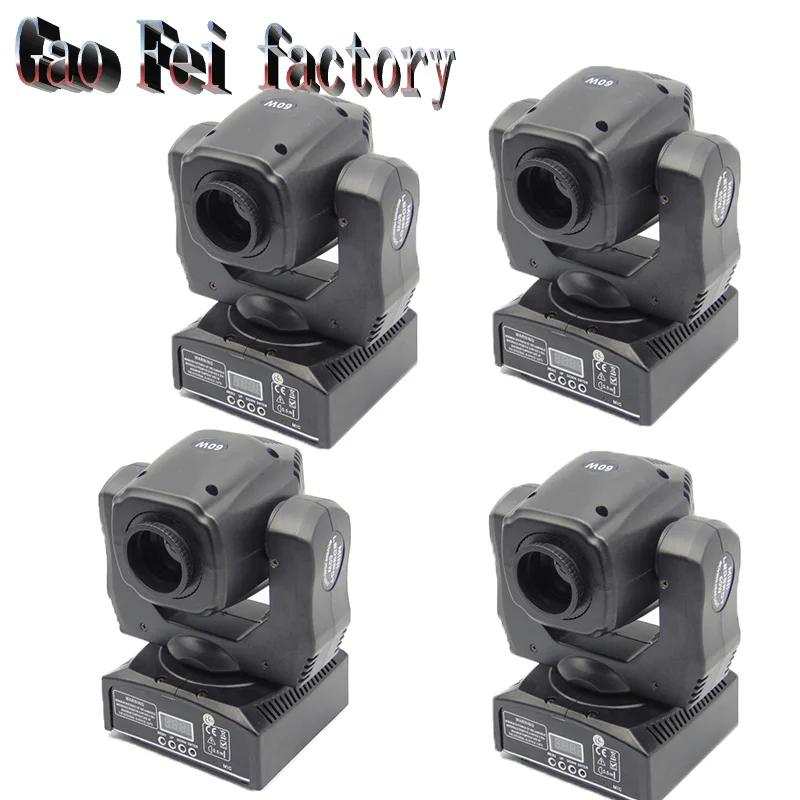 

(4pcs)60W LED moving head professional party stage light DMX512 light beam LED LED spot light DJ laser light