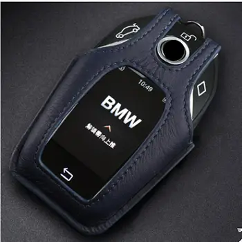 

2017 Hot Selling SeiYio Car key ring for BMW 7 series 730li 740li 750 Leather luxury style car cover for BMW key