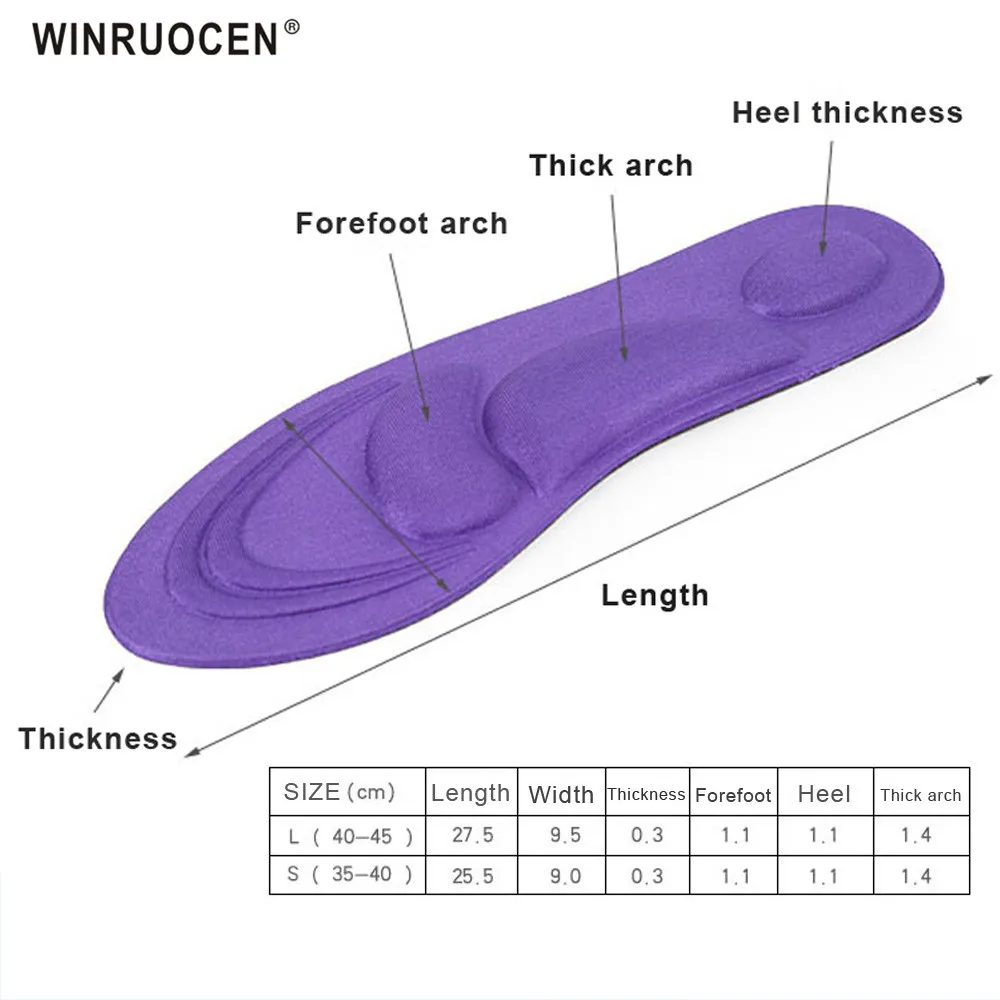 4D массажные стельки, мягкая губка, поддержка свода стопы, ортопедические стельки для обуви, обувь на высоком каблуке для мужчин и женщин, амортизирующие подошвы