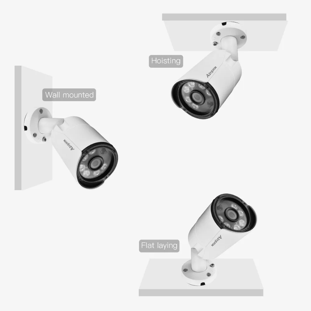 AZISHN H.265/H.264 IP камера 5MP 1/2. " SONY IMX335 Металл IP67 Крытый/Открытый CCTV камера видеонаблюдения видео сеть ONVIF P2P