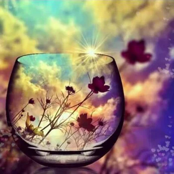 

5D Diamond Painting Full Square Scenery Diamond Embroidery Sale Landscape Rhinestones Pictures Diamond Mosaic Bottle