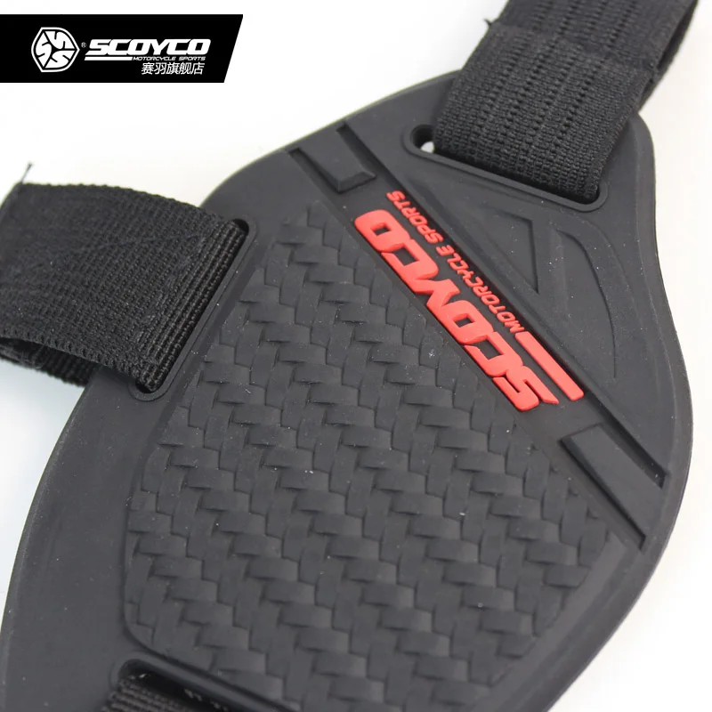 SCOYCO мотоциклетная Экипировка защитная втулка поддерживающая резиновая обувь Guadang резиновая обувь защищающая втулка блокирующая