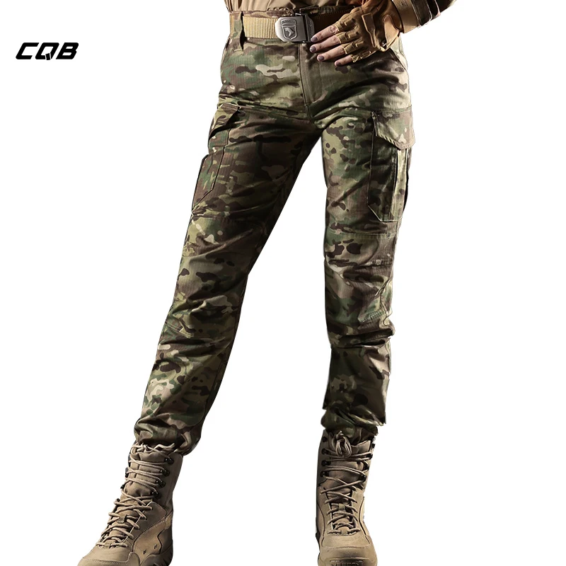 

CQB Outdoor Sports Camping Tactical Military Camouflage Women's Pants CS Overalls for Climbing Hiking Trekking Female's Pants