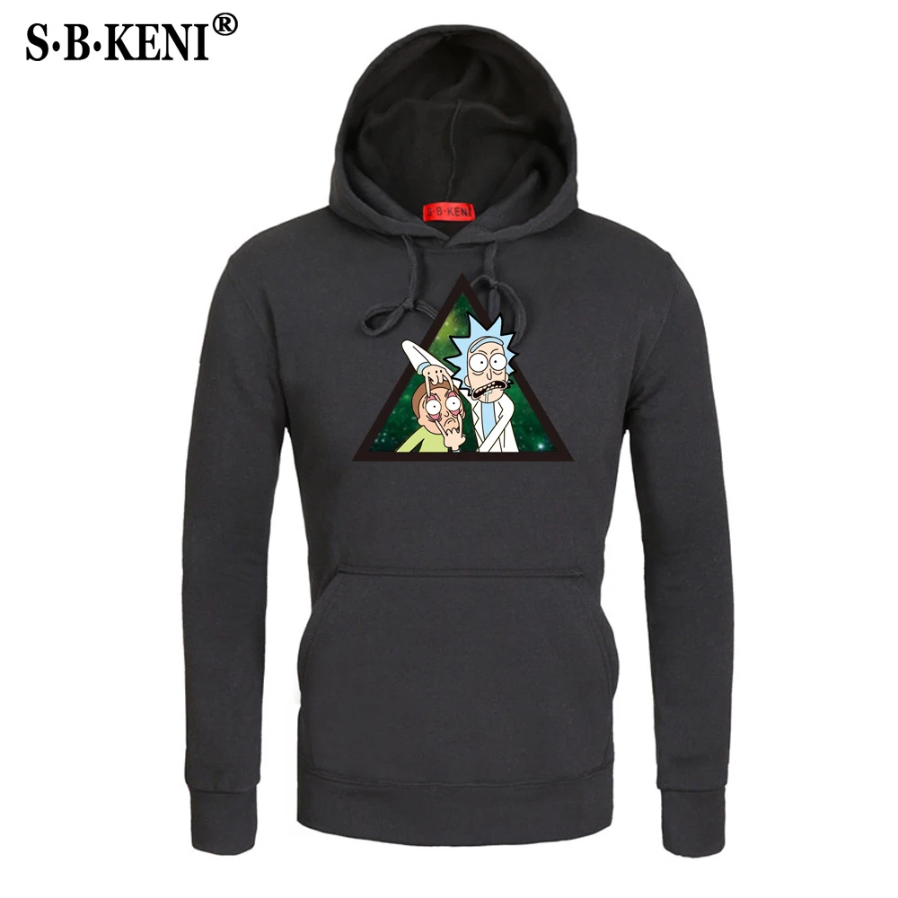 2019 Autumn New Design Rick and morty Mens Hoodies Cotton Funny Print Hoodie Man Fashion Rick morty Casual Hoody Sweatshirt