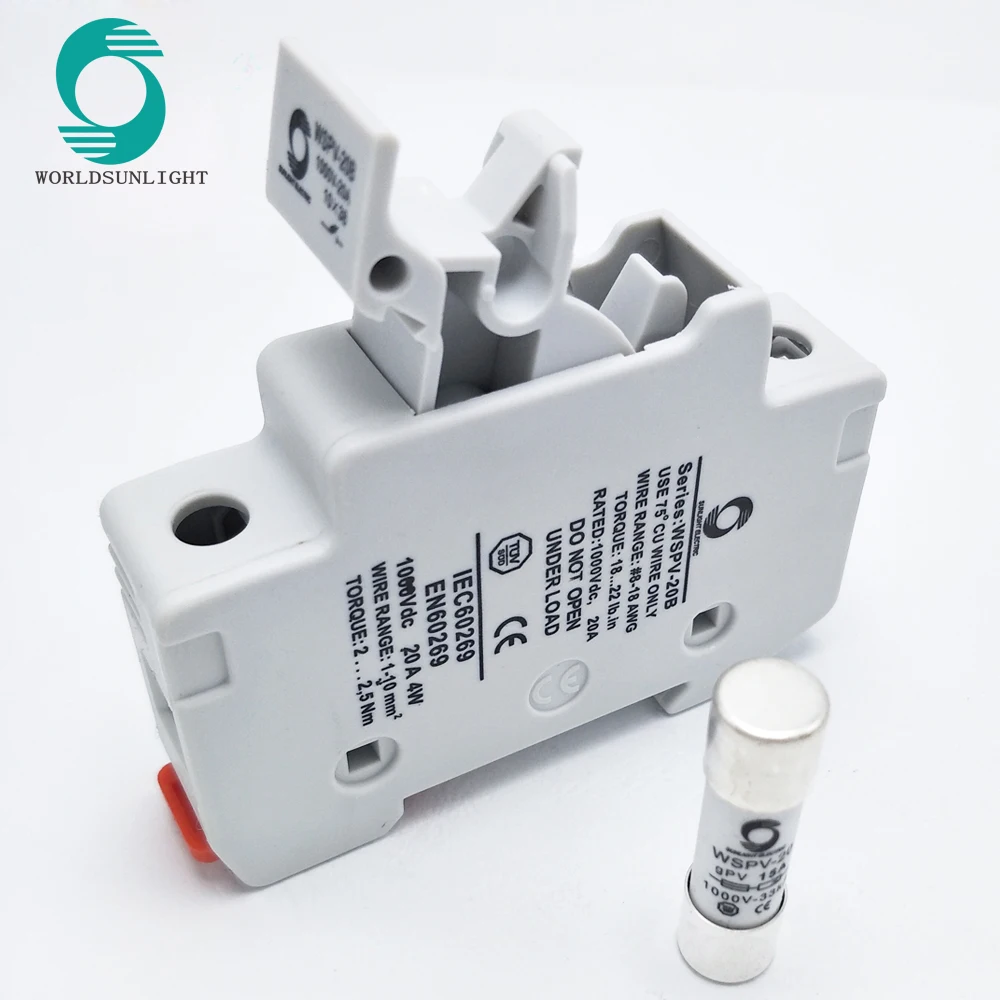 High voltage DC 1000V Fuse Block with fuse 30A for PV combiner box (2)