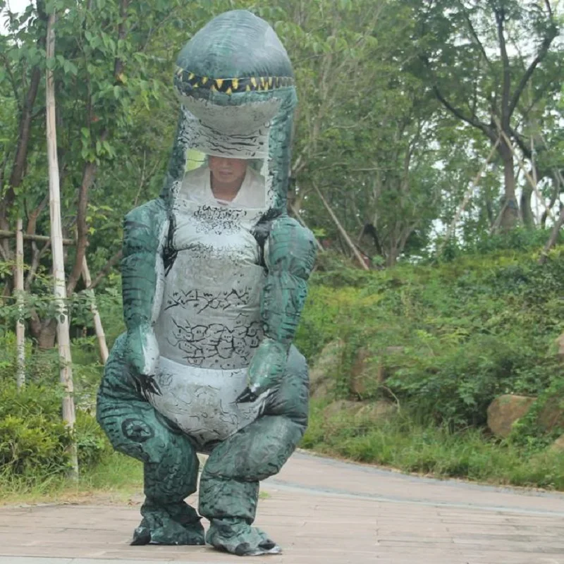 Взрослый надувной костюм динозавра с вентилятором T REX wo мужские костюмы динозавр инопланетянин Хэллоуин вечерние костюмы для костюмированной вечеринки