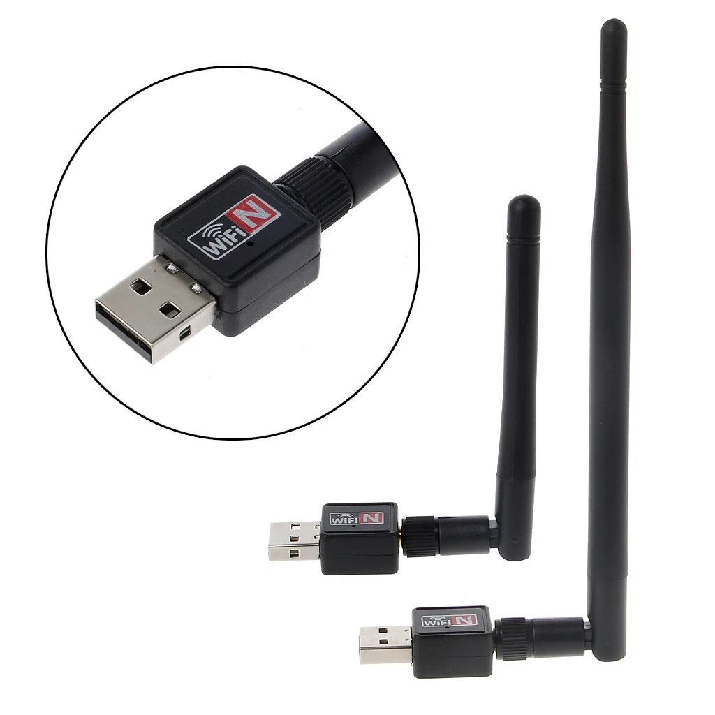 Мини USB Wifi адаптер 150 Мбит/с 2dB 5dB антенна сеть Lan Карта PC Wi-Fi приемник Беспроводной 802.11b/g/n Высокая Скорость Wi-Fi адаптер