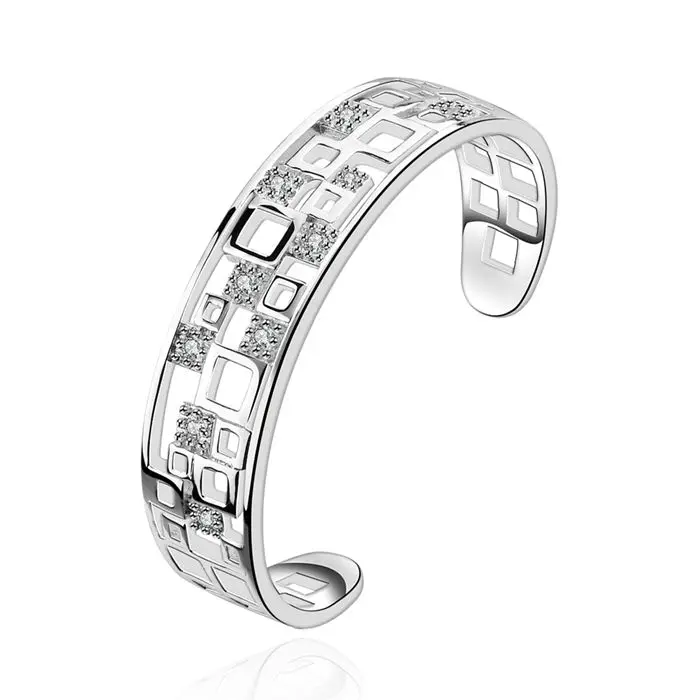 Bangle 925 Silver Bangle 925 Silver Inlaid Zircon Bangle Women s Trendy