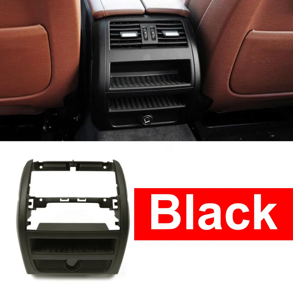 

LHD RHD Rear Air Conditioning Vent Grille Outlet Interior Frame Inner Panel Plate For BMW 5 Series F10 F18 520 525 Black Styling