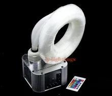 DIY optic fiber light kit led light engine +optical fiber twinkle star sky ceiling light 32W IR remote for outdoor decoration