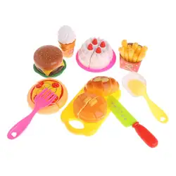 13 шт. гамбургер кухня еда резка игрушки набор детские развивающие игрушечные лошадки ролевые игры