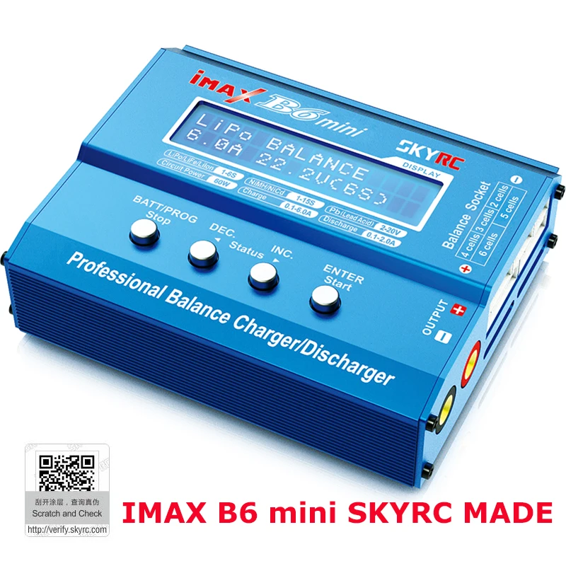 

SKYRC IMAX B6 mini Professional Balance Charger Discharger for RC Helicopter nimh nicd Aircraft Intelligent Battery Charger