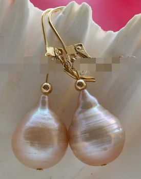 

shitou 00299 Genuine Natural Pink Reborn Keshi Pearl Earrings 14k discount 40%