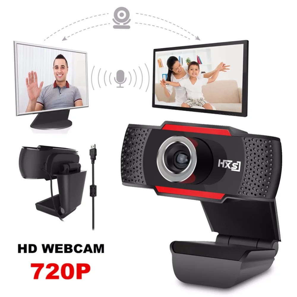 USB HD веб-камера 720 P вращающаяся ПК Компьютерная камера видеовыход и запись с шумоподавлением микрофон клип веб-камера для ноутбука