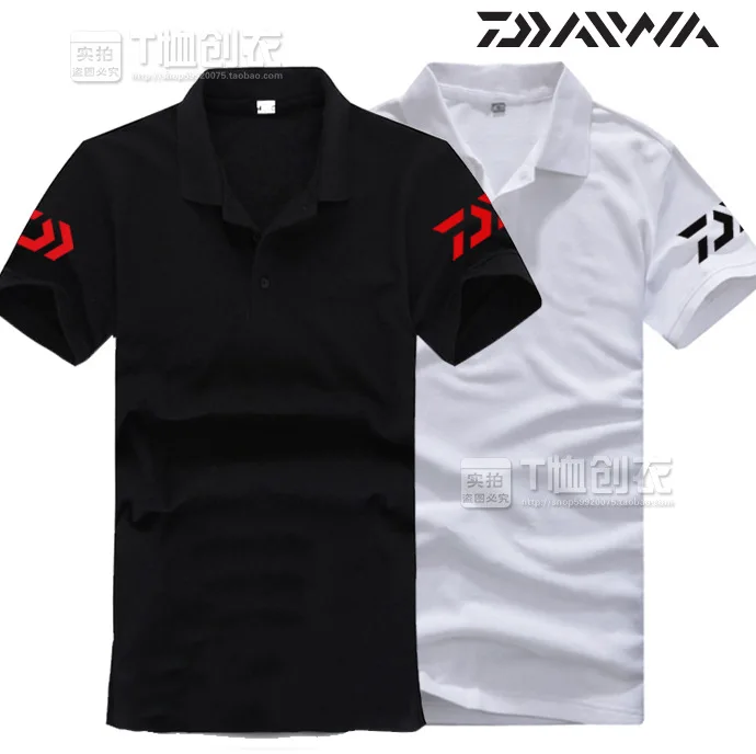 

2018 DAIWA NEW Fishing clothes Cotton summer Short sleeve DAIWAS Sunscreen Breathable Anti mosquito Quick dry DAWA Free shipping