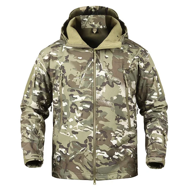 Refire gear мягкая Военная ветровка, Мужская тактическая камуфляжная куртка, пальто для спорта на открытом воздухе, охотничья одежда, армейская куртка - Цвет: CP