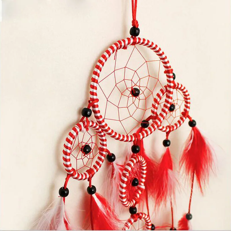 

Polycyclic Indian Dreamcatcher Pendant Dream Catcher Wind Chimes Hanging Crafts Ornaments Car Home Furnishing Decoration Gifts