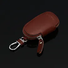 BYCOBECY, винтажная натуральная кожа, новая мода, цветной GM автомобильный чехол для дистанционного ключа, круглая молния, кожа, мелкозернистая, умный ключ, посылка, Новинка