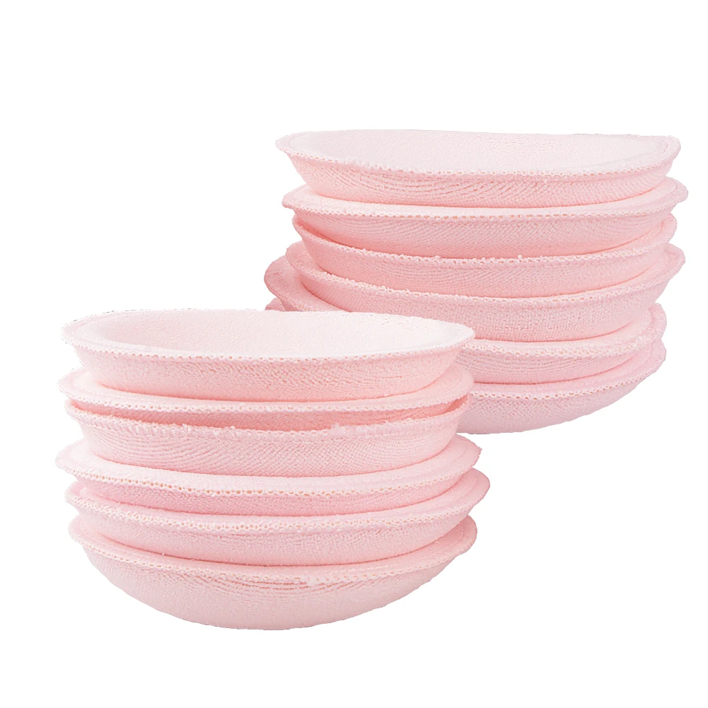 12pcs Washable Pregnant Anti-overflow Maternity Nursing Pads Thick Three-Dimensional Cotton Nursing Bra Pad Reused Inner Pad