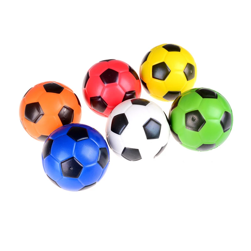 10Cm PU sponge anti stress ball bouncy football kid toy outdoor sports game LS