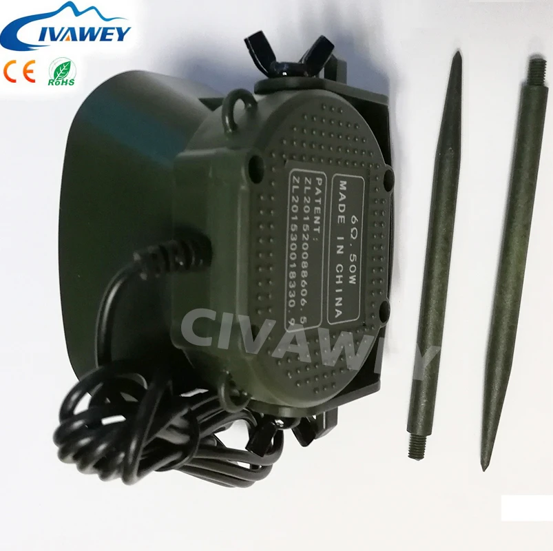 

2pcs/lot high quality 50W 150dB 6 ohms amplifier external loud speaker used for callers