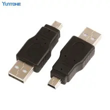 Высокое качество 100 шт./лот черный USB A to B 5pin USB Кабель-адаптер для MP3 MP4 телефона DHL Fedex